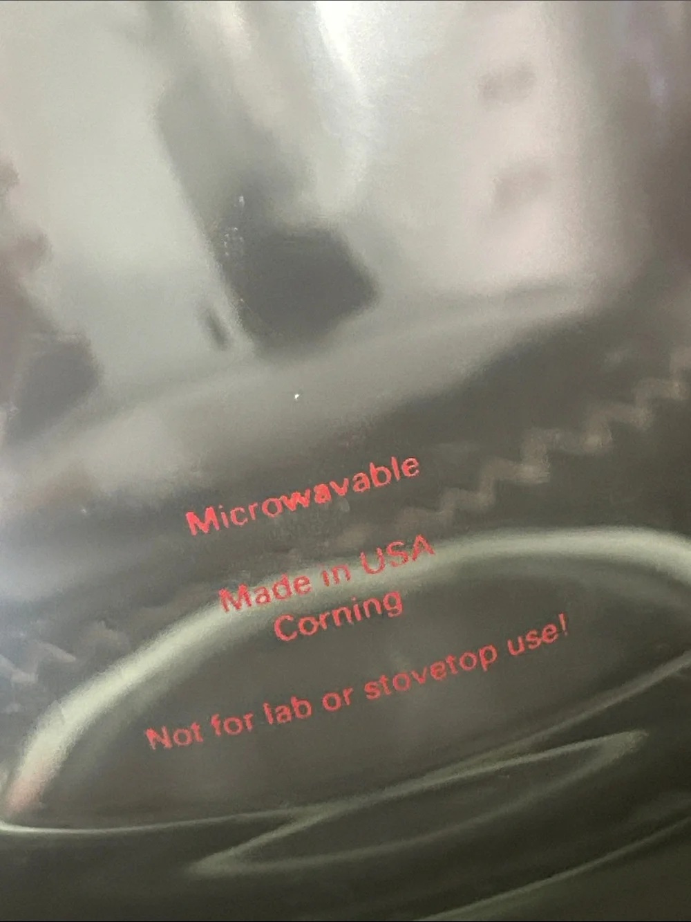 Rare 8 Cup Pyrex Clear Glass Measuring Cup Bowl with Red Markings and Handle